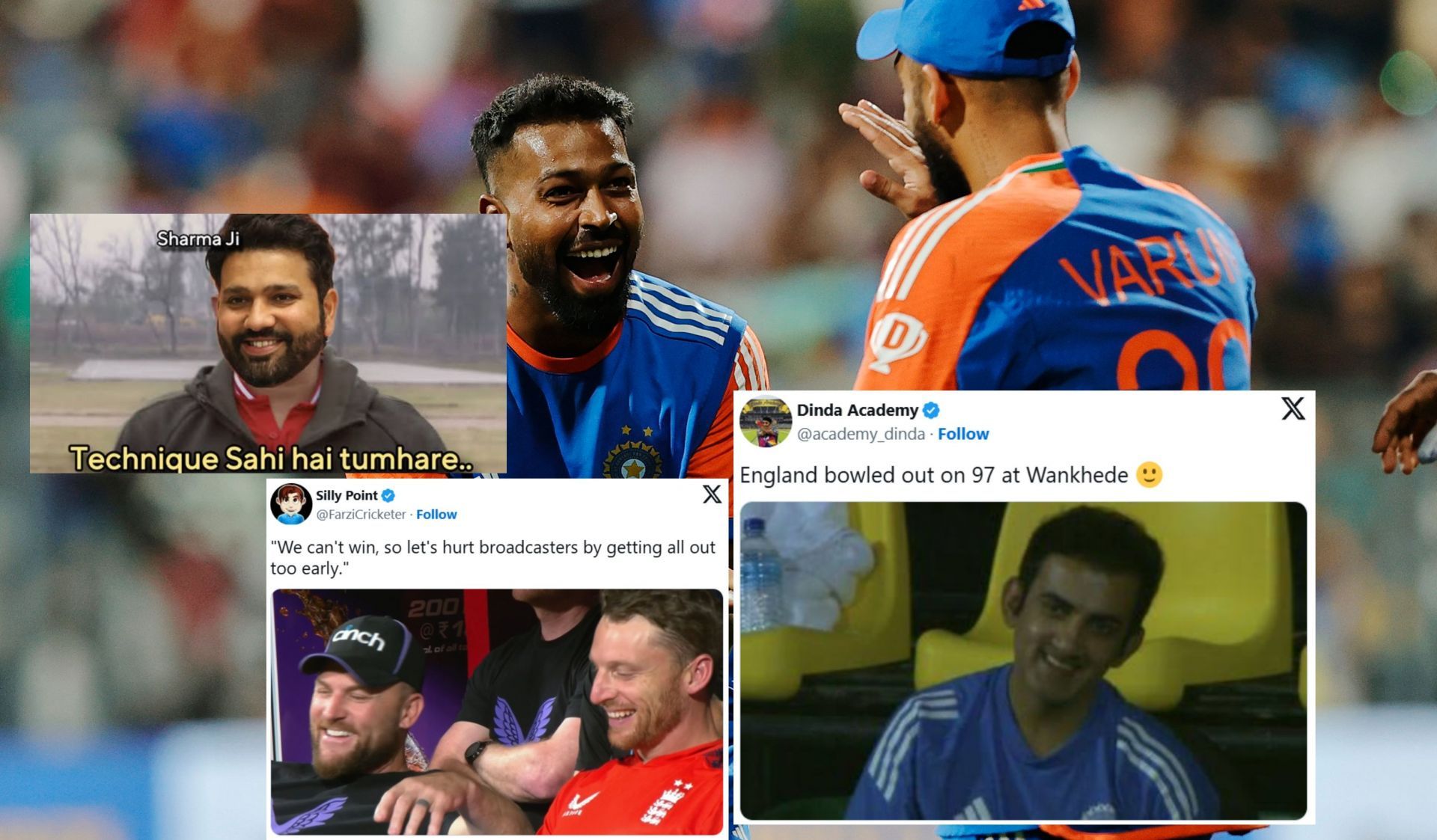 Fans react after India