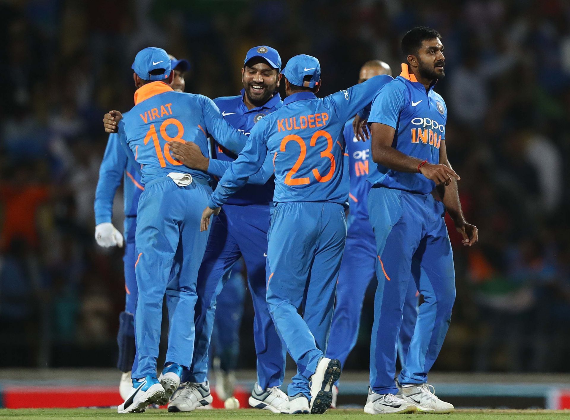 Vijay Shankar bowled a splendid final over. Source: Getty