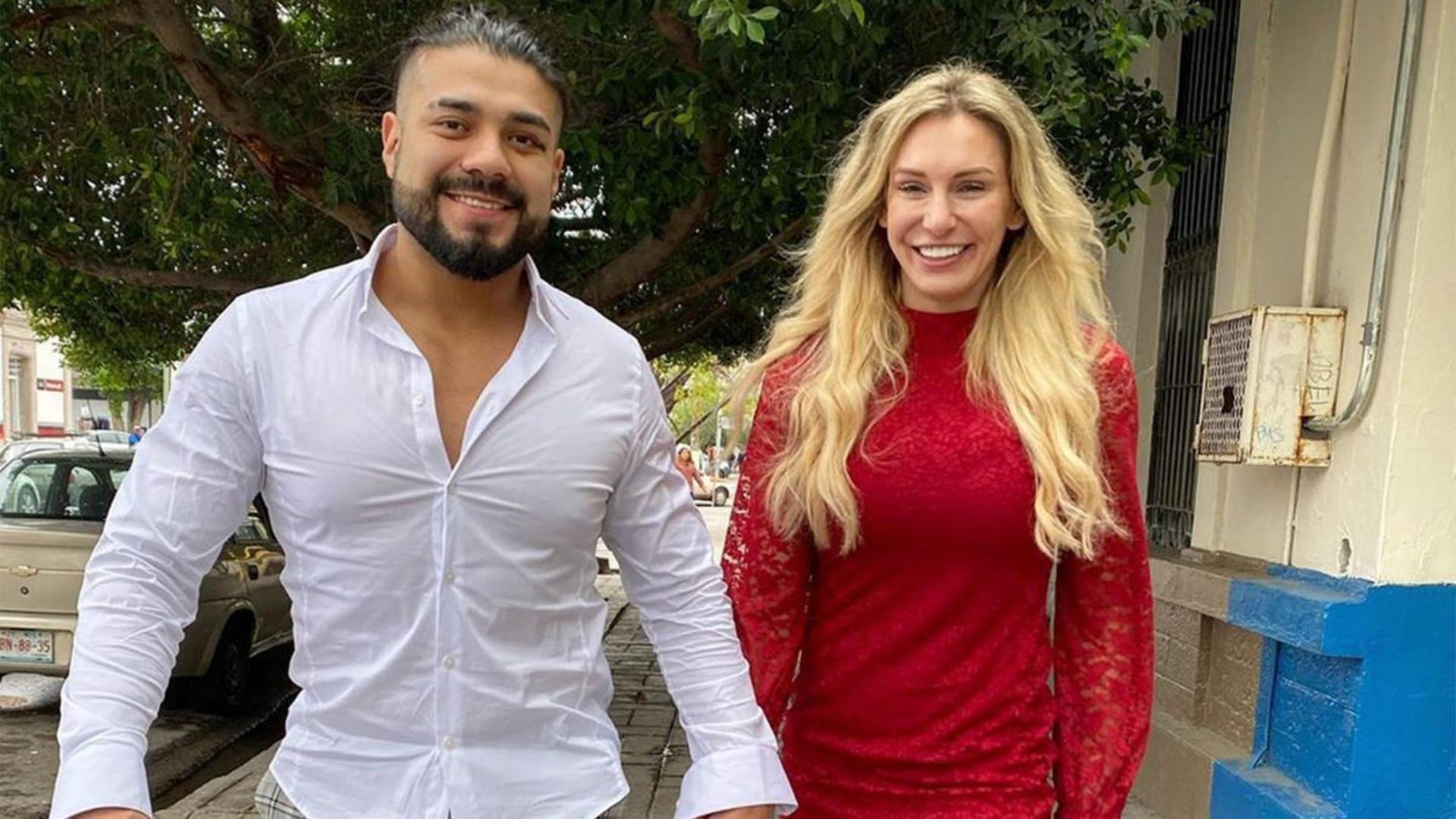 Andrade and Charlotte Flair [Image via wwe.com]