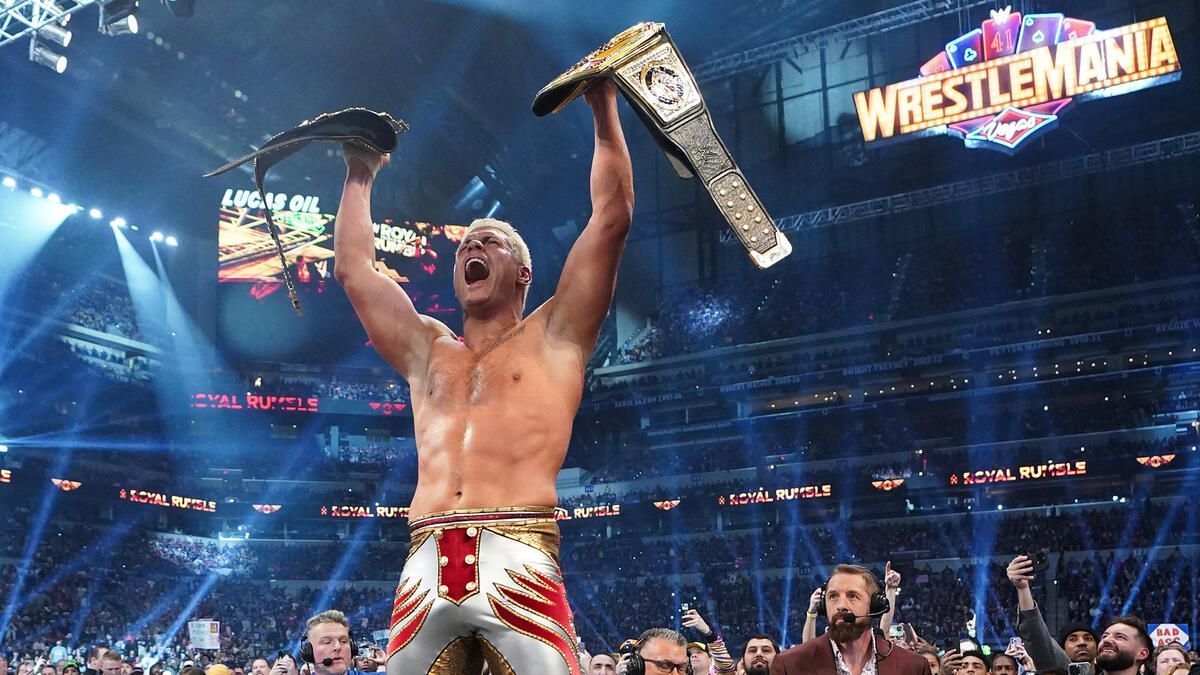 Cody Rhodes after defeating Kevin Owens at Royal Rumble (Image via wwe.com)