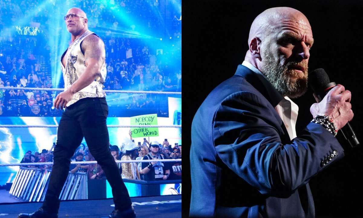 The Rock (L) and Triple H (R). Photo: WWE.com