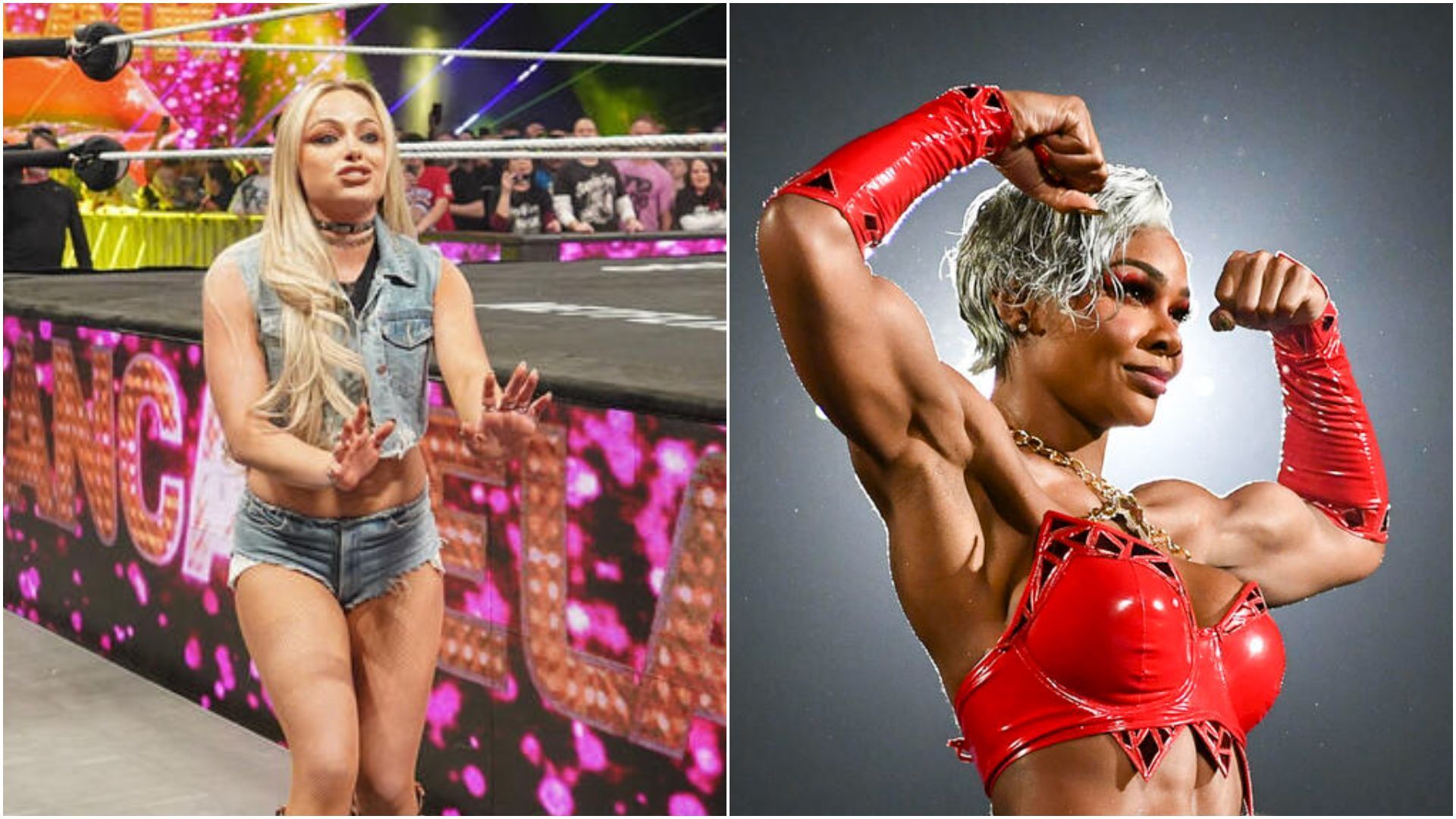 Liv Morgan (left), Jade Cargill (right). [Images from WWE.com]