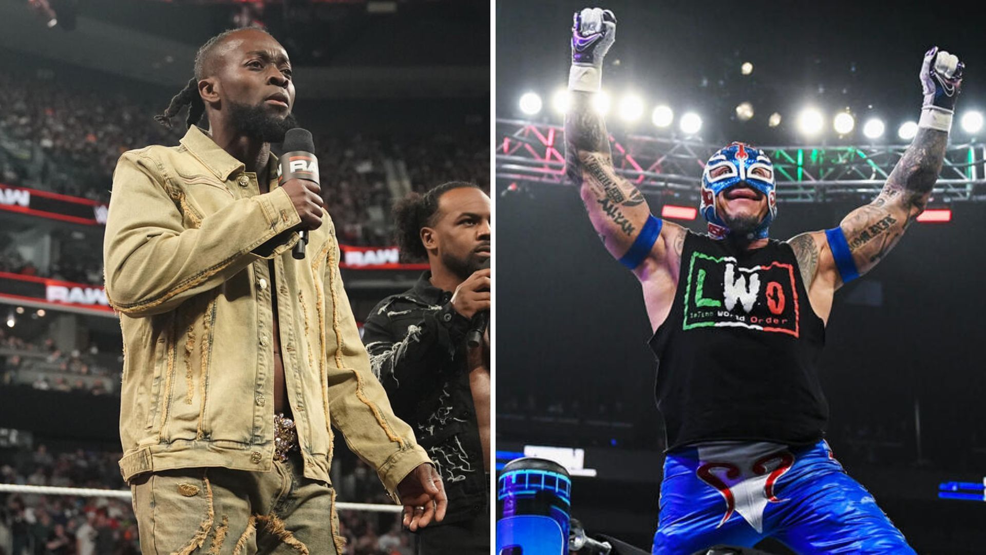 Rey Mysterio was recently defended from Kofi Kingston