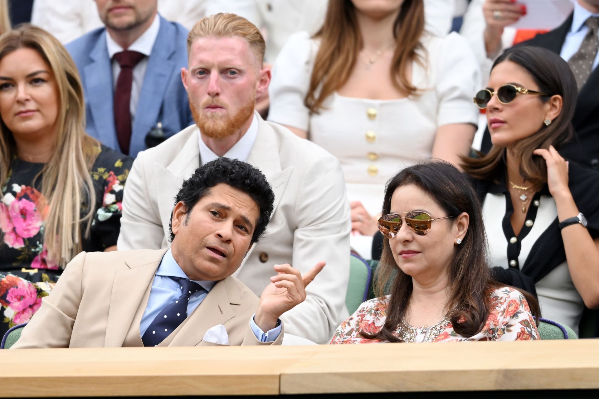 Celebrity Sightings At Wimbledon 2024 - Day 6 - Source: Getty