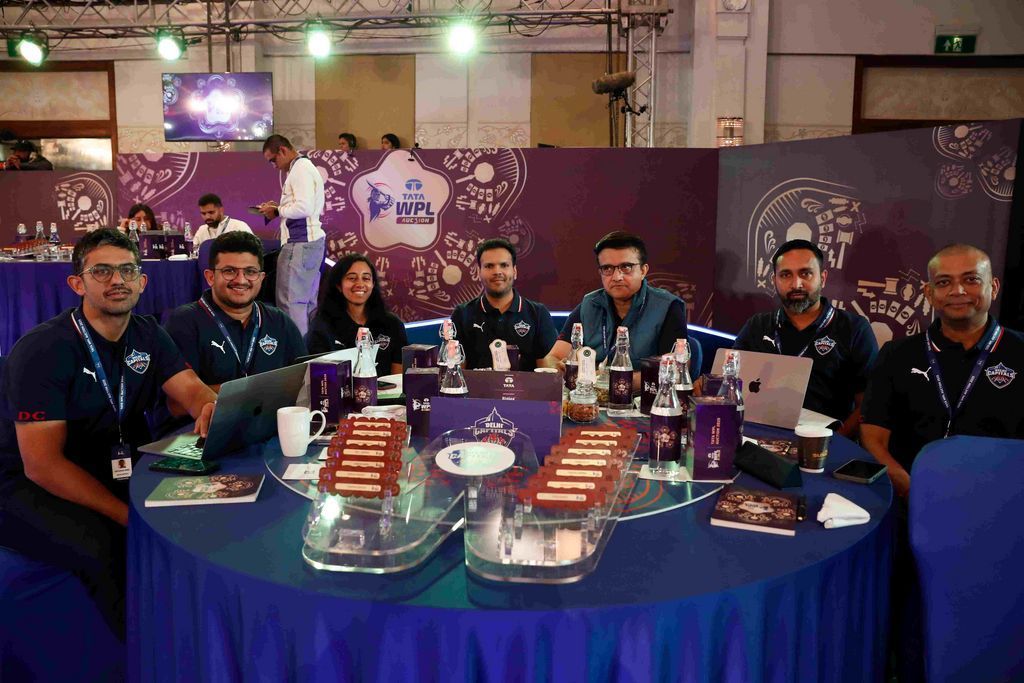 Delhi Capitals at the WPL Auction Table (Image: WPL/BCCI)