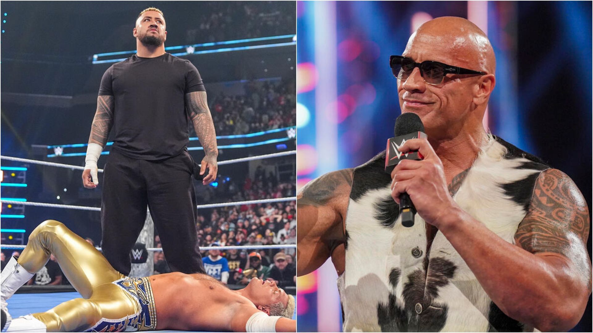 Solo Sikoa (L) The Rock (R) (Image credits: wwe.com)