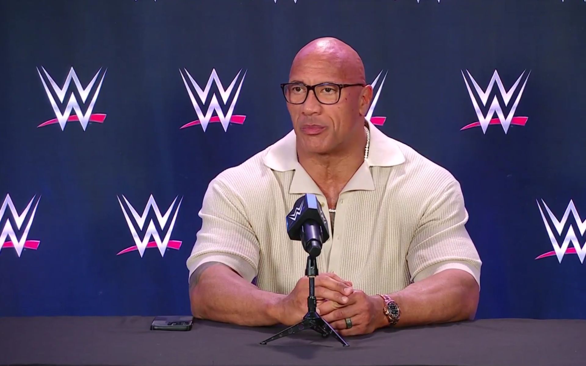 From the post-show Press conference (Picture Courtesy: WWE on X/Twitter)