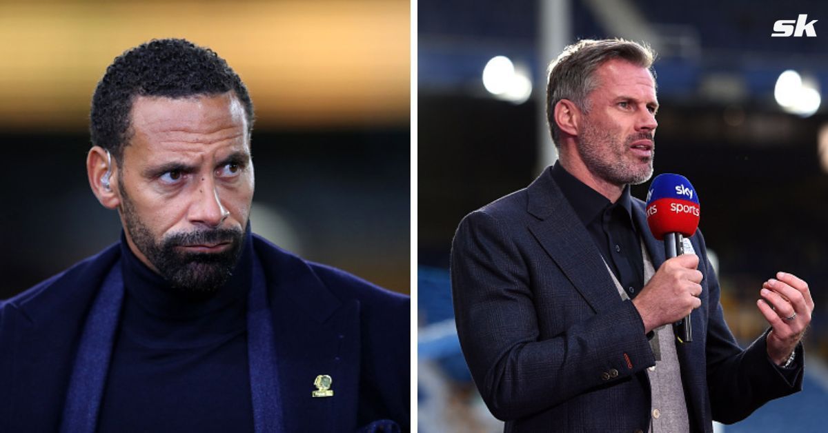 Rio Ferdinand aims dig at Jamie Carragher as Liverpool hero receives criticism from tennis legend Boris Becker for take on Bayern Munich (Source: Both images from Getty)