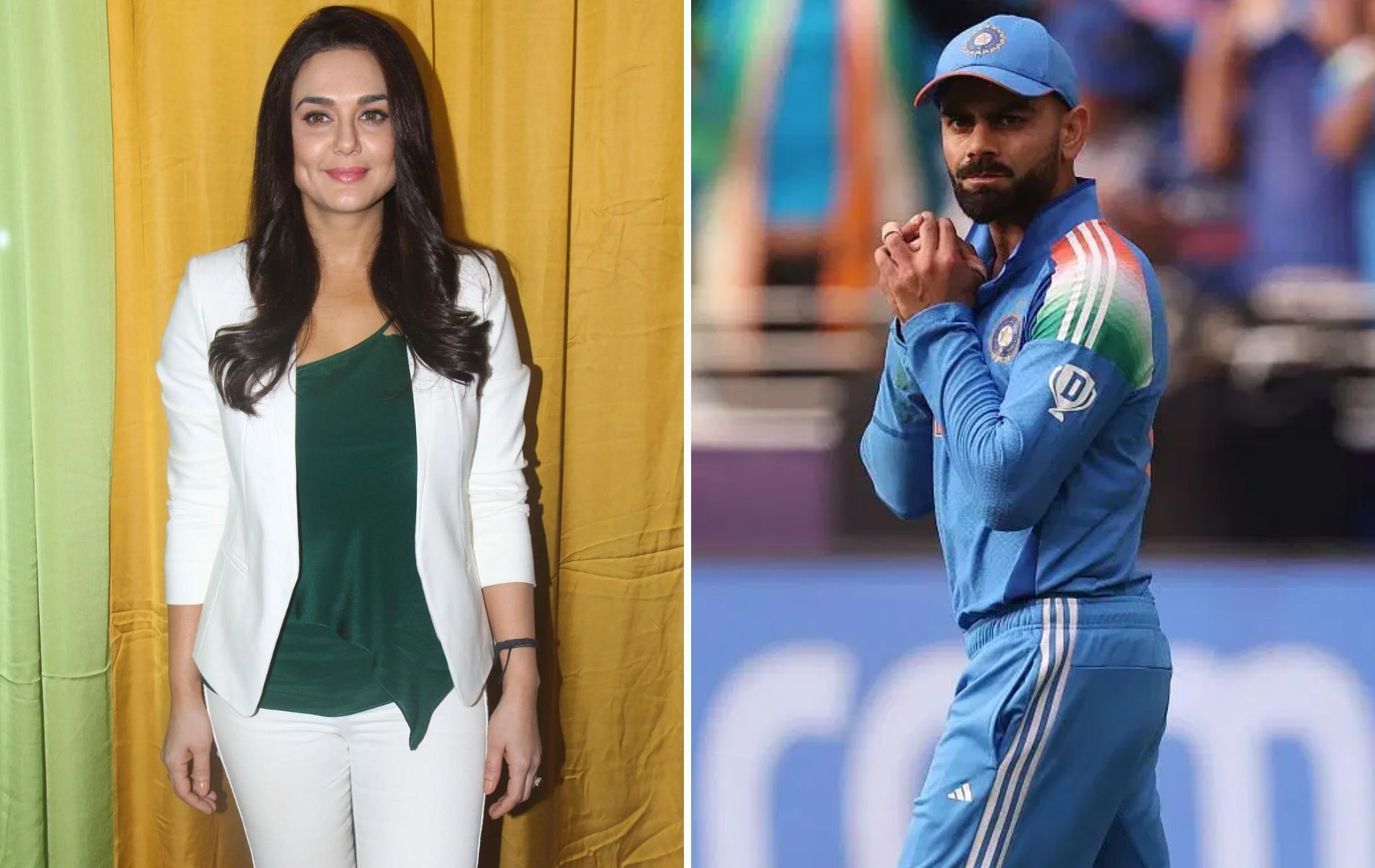 Preity Zinta (left) has been the co-owner of PBKS right from the inaugural IPL edition. (Pics: Getty Images). 