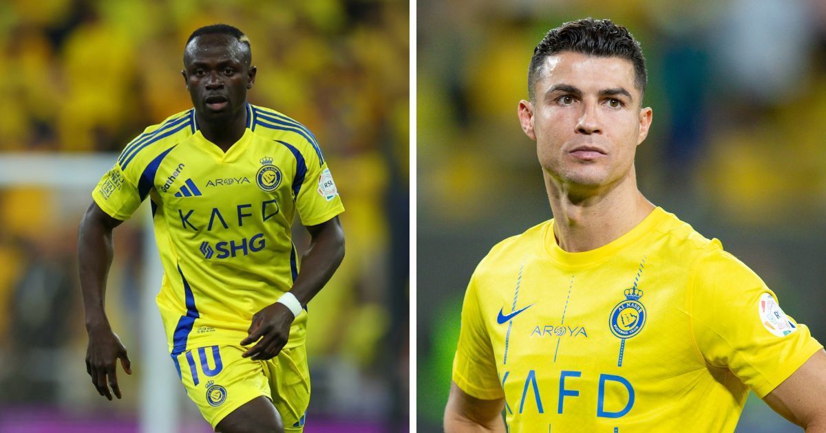 Sadio Mane and Cristiano Ronaldo