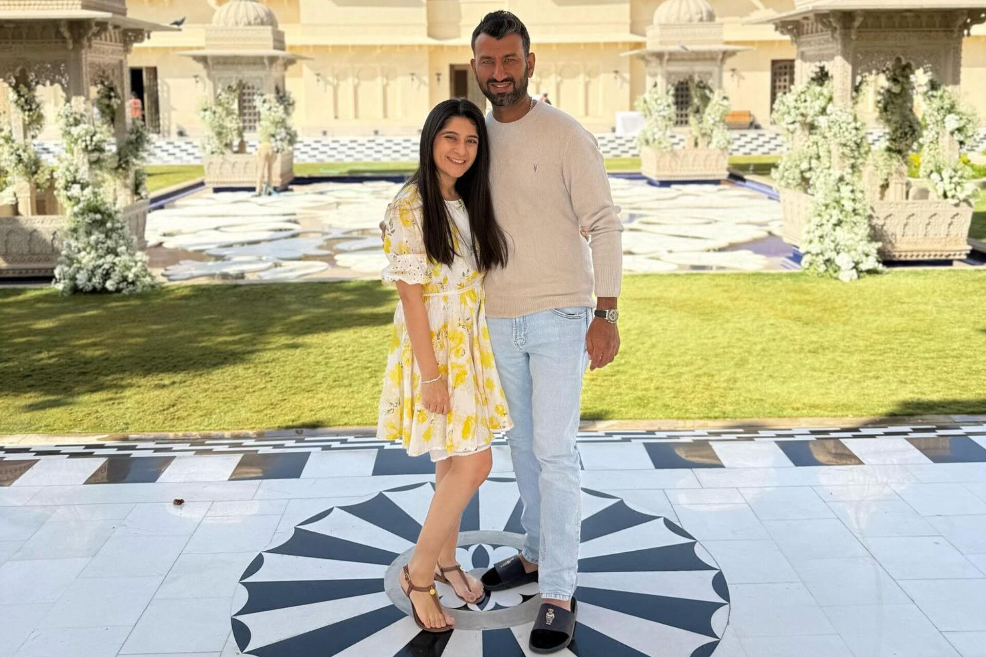 Puja Pabari and Cheteshwar Pujara (Image via Instagram-@cheteshwar_pujara)