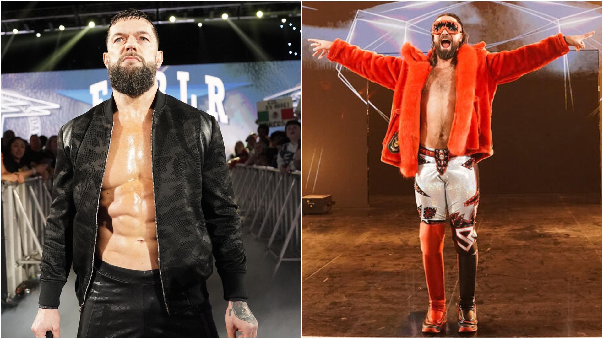 Finn Balor (left), Seth Rollins (right). [Images via WWE.com]