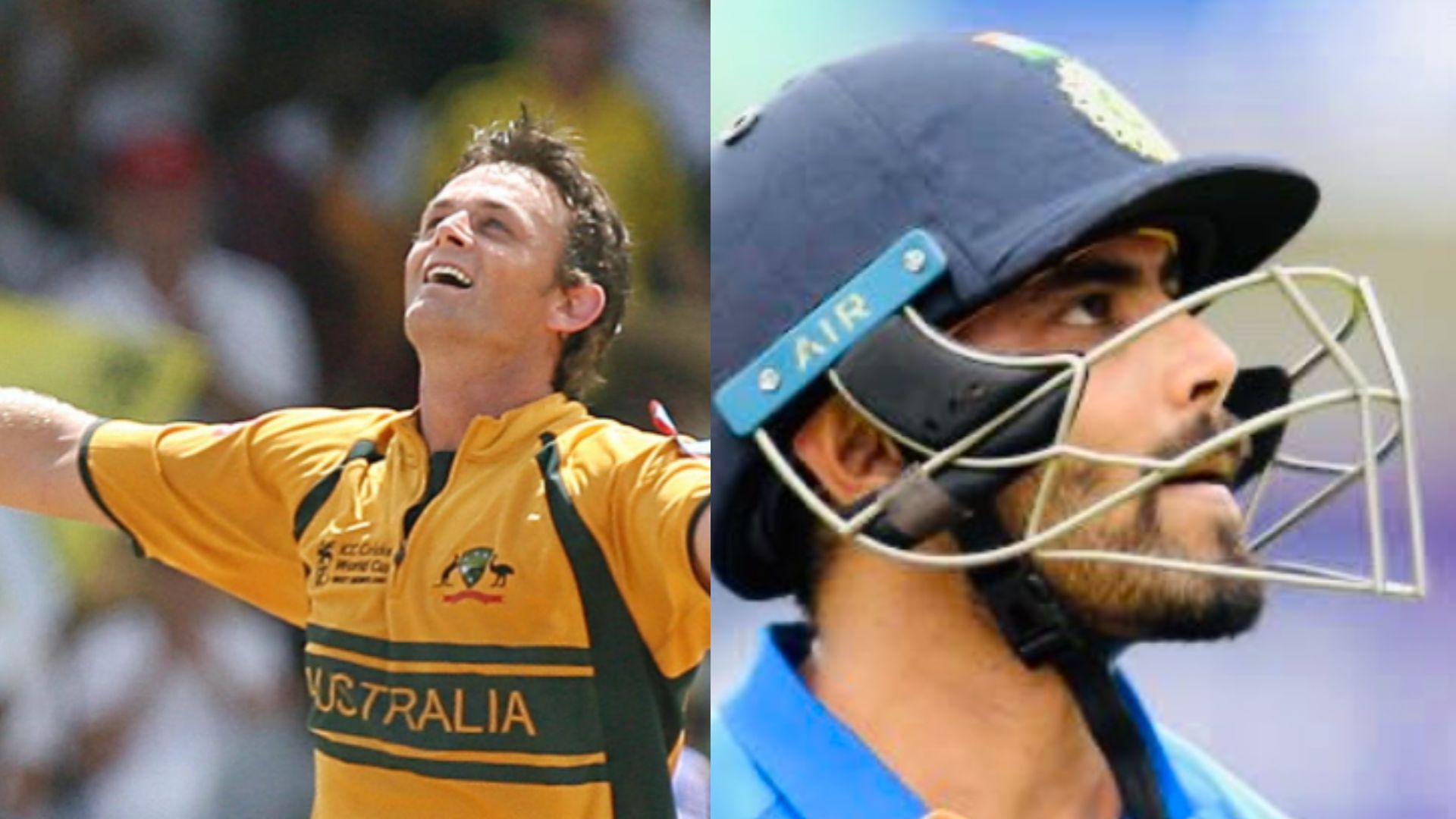 Adam Gilchrist and Ravindra Jadeja are the two most pivotal players in this combined XI. Pic ource: ICC/Jadeja Twitter