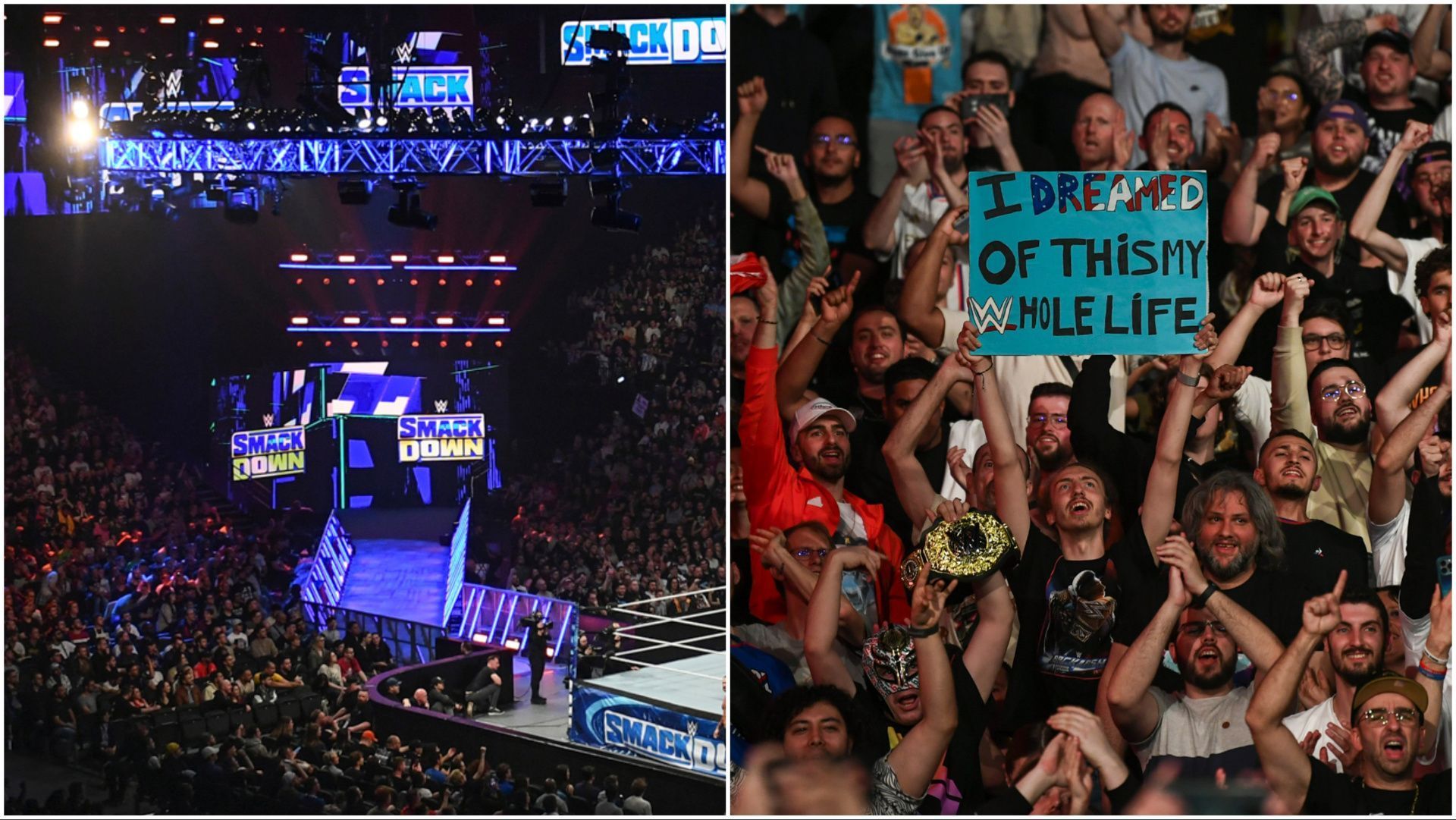 The WWE Universe cheers the action at SmackDown