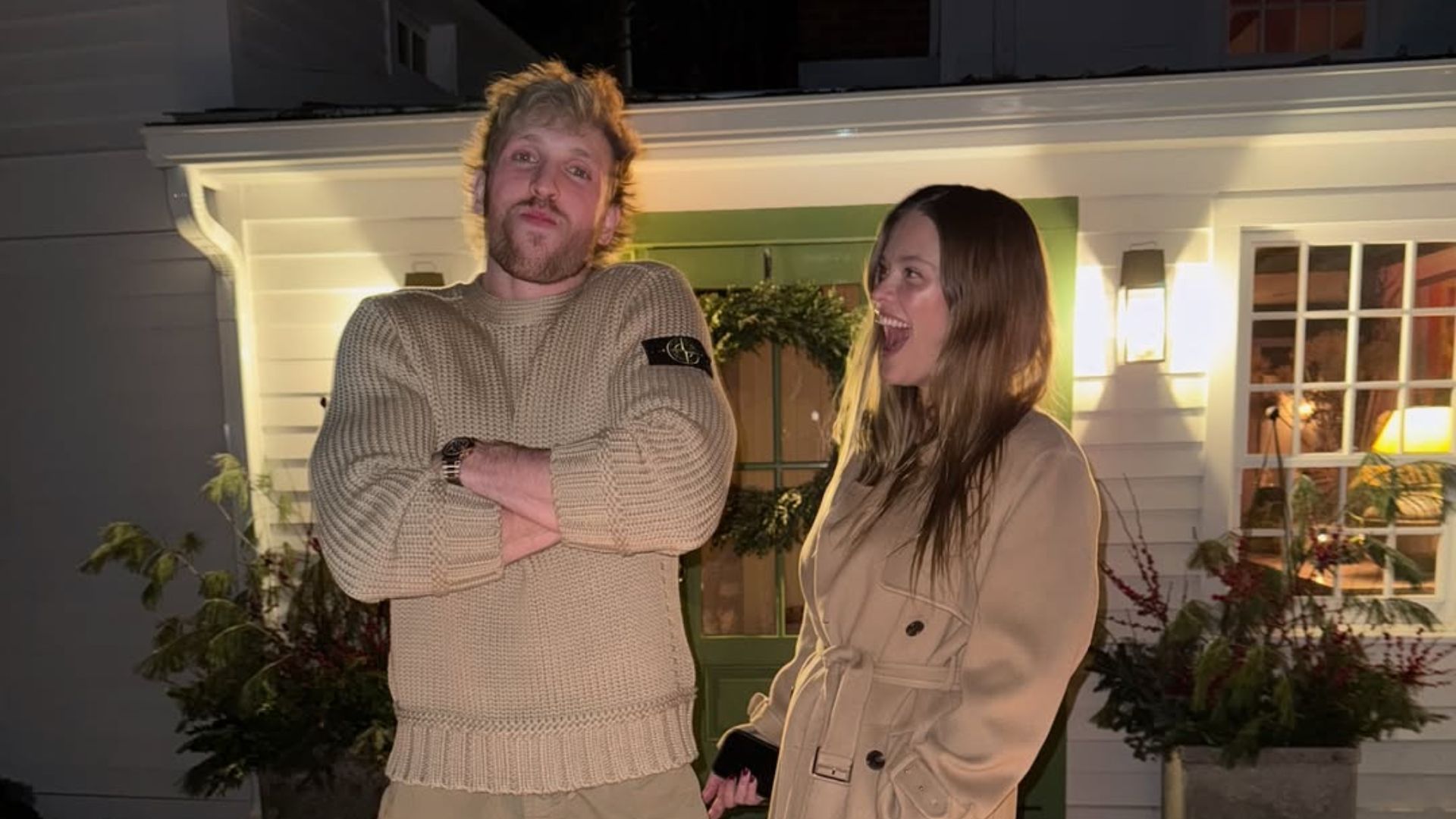 Logan Paul and Nina Agdal. [Photo from Logan