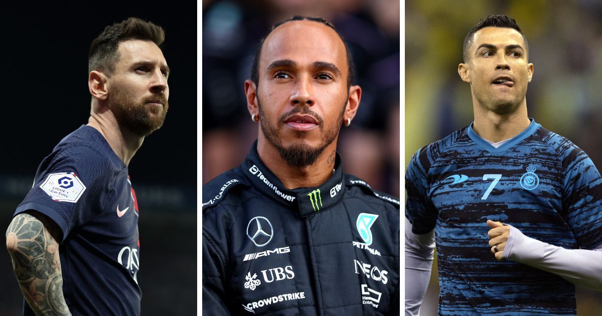 Cristiano Ronaldo or Lionel Messi? When F1 legend Lewis Hamilton named his GOAT (All images from Getty)