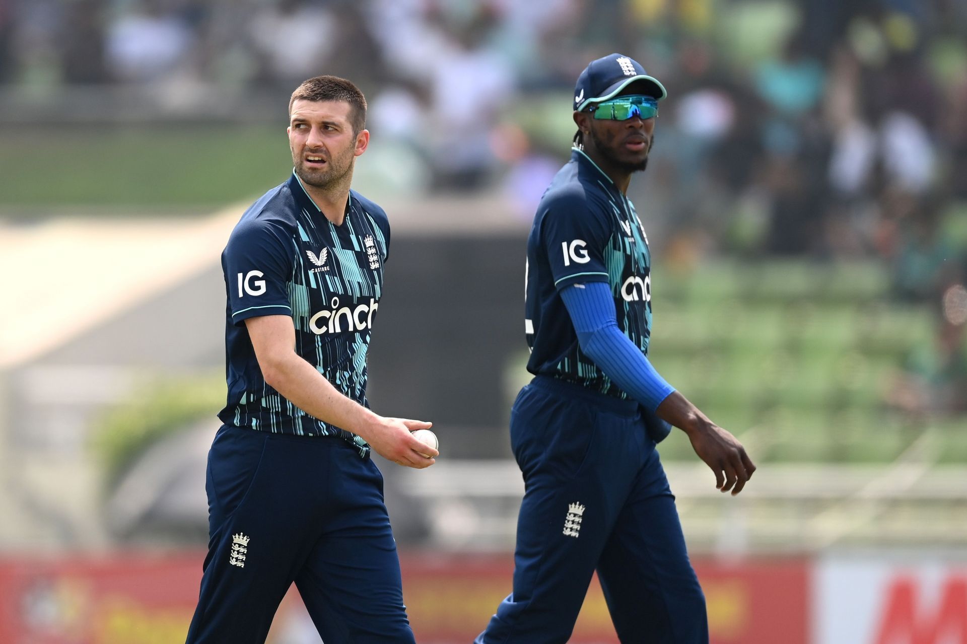 Jofra Archer (right) and Mark Wood are expected to lead England&#039;s seam attack in the 2025 Champions Trophy. [P/C: Getty]