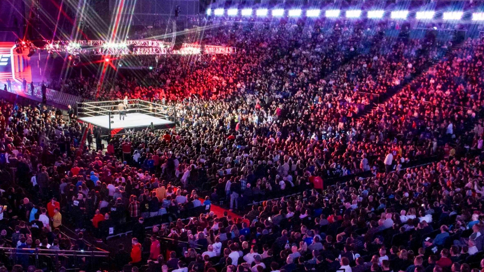 The WWE Universe attends a live event in London