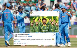 "Absolutely miserable" - Fans slam Team India for their poor fielding effort during Champions Trophy 2025 clash vs Bangladesh