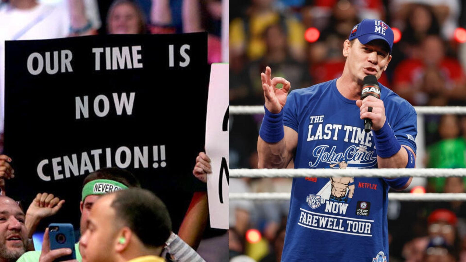 A fan sign using John Cena