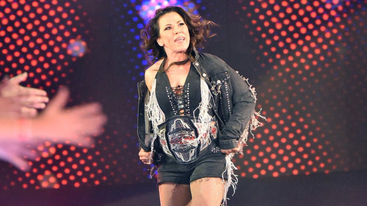 Mickie James at Royal Rumble 2022 (Picture Courtesy: WWE.com)