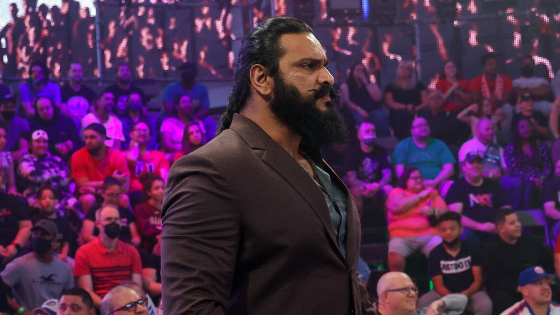 Sanga was released from WWE after WrestleMania XL! [Image credit: WWE.com]