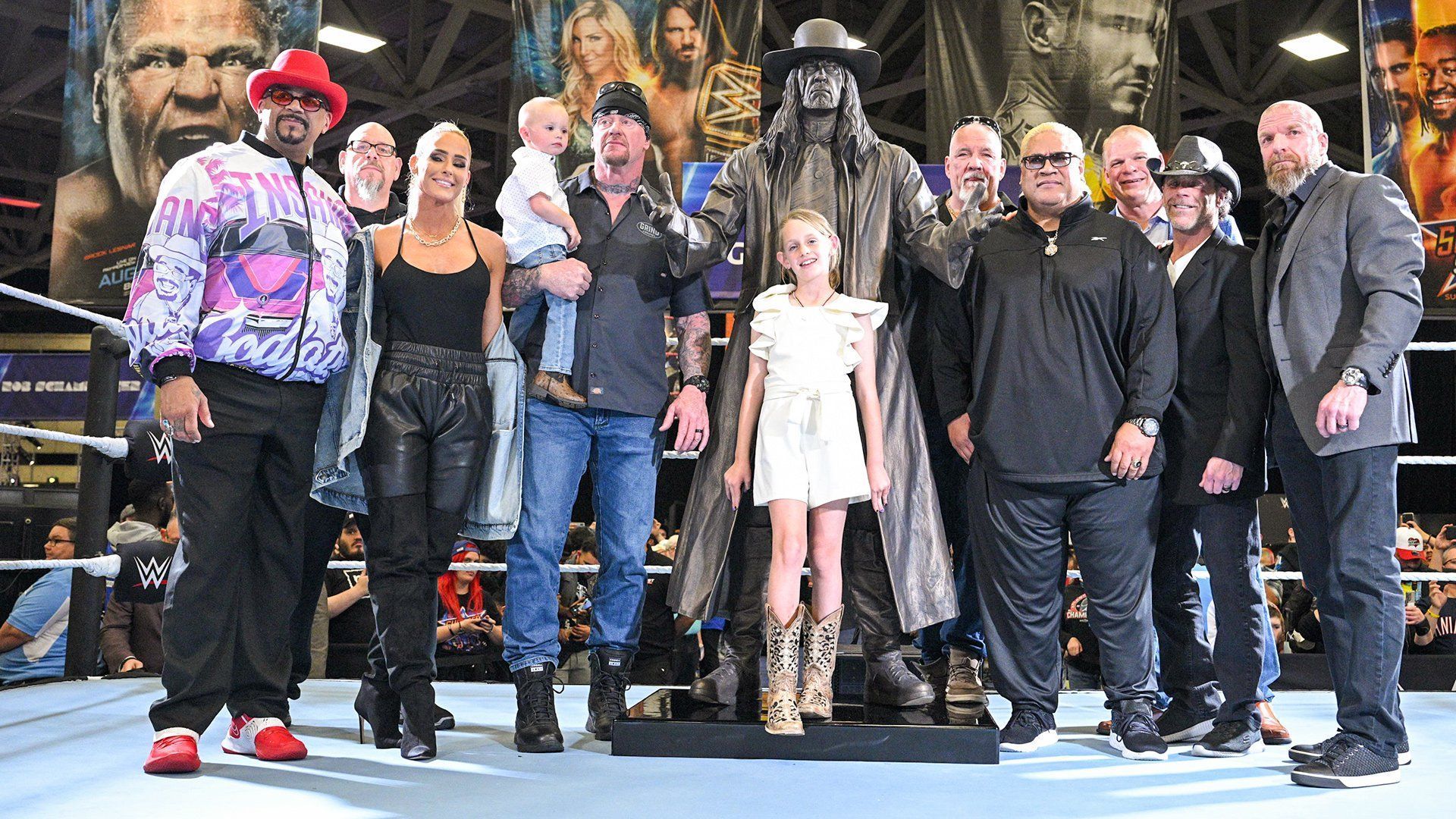 The Undertaker and his WWE family at WrestleMania Axxess