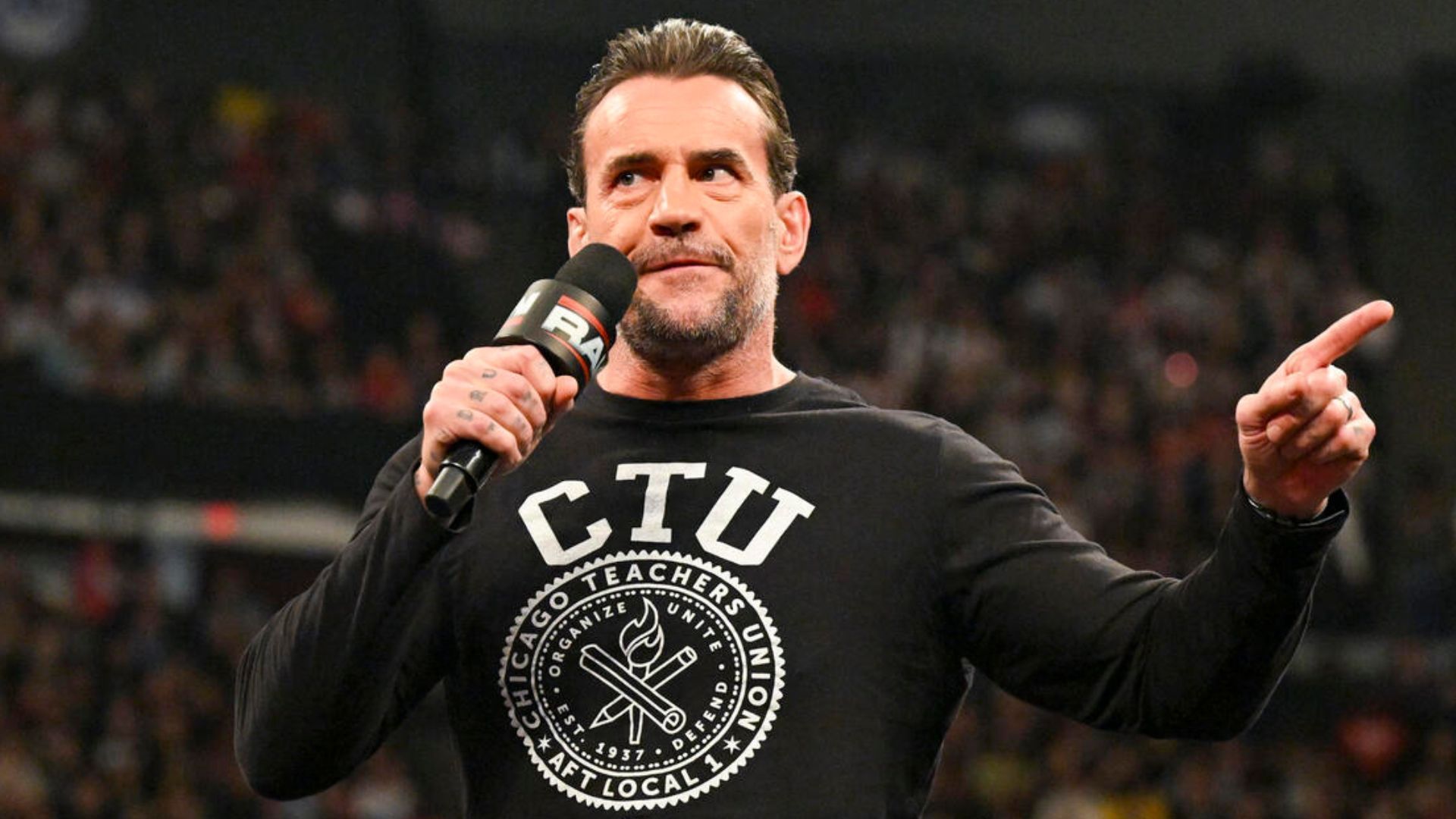 Punk sent a message to a veteran following RAW. [Image credit: WWE.com]