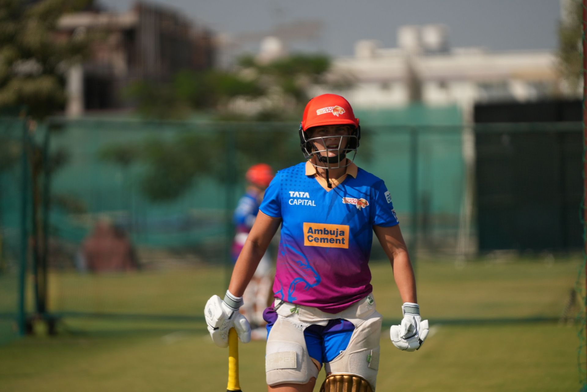 Wolvaardt in a training session with the Gujarat Giants during the ongoing WPL 2025 season (Picture Credits: Gujarat Giants).