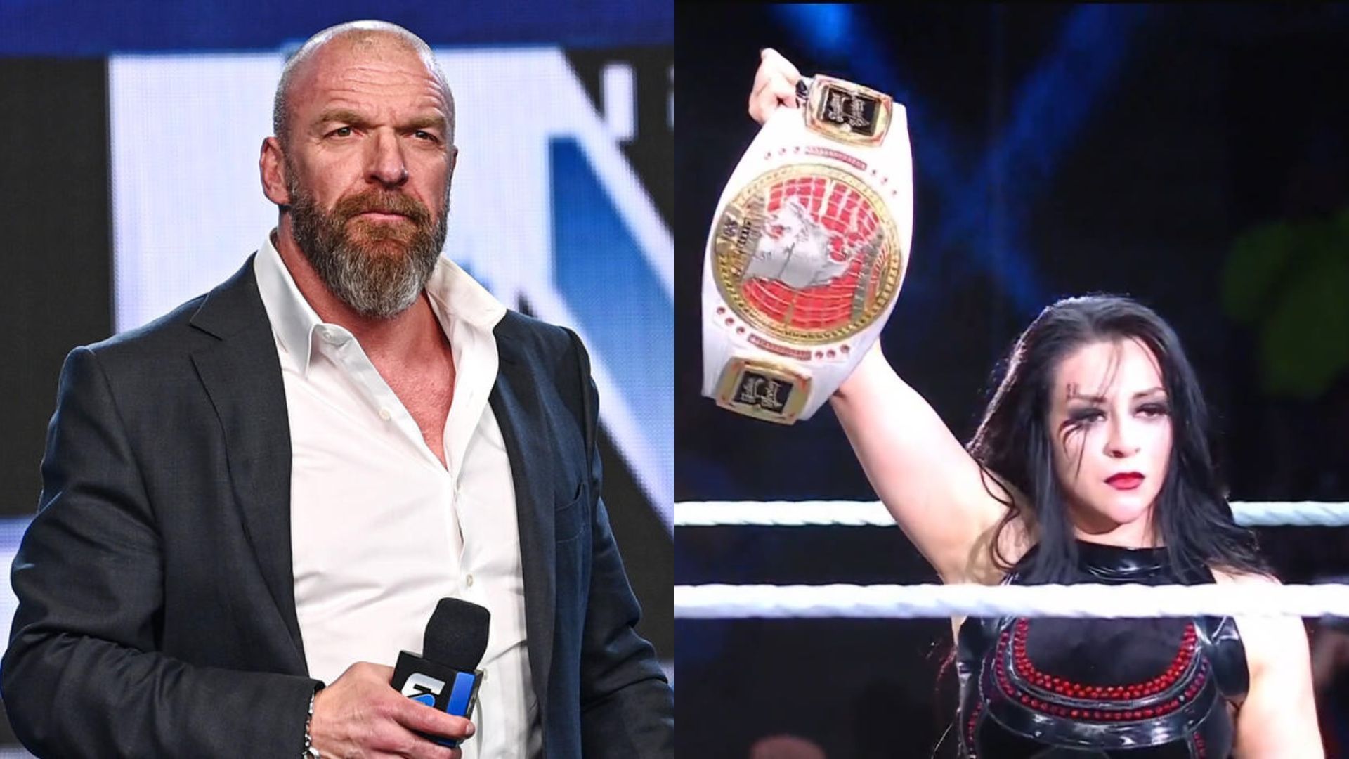 Triple H (left), Stephanie Vaquer (right) (Image Credits: WWE.com and Sony Liv)