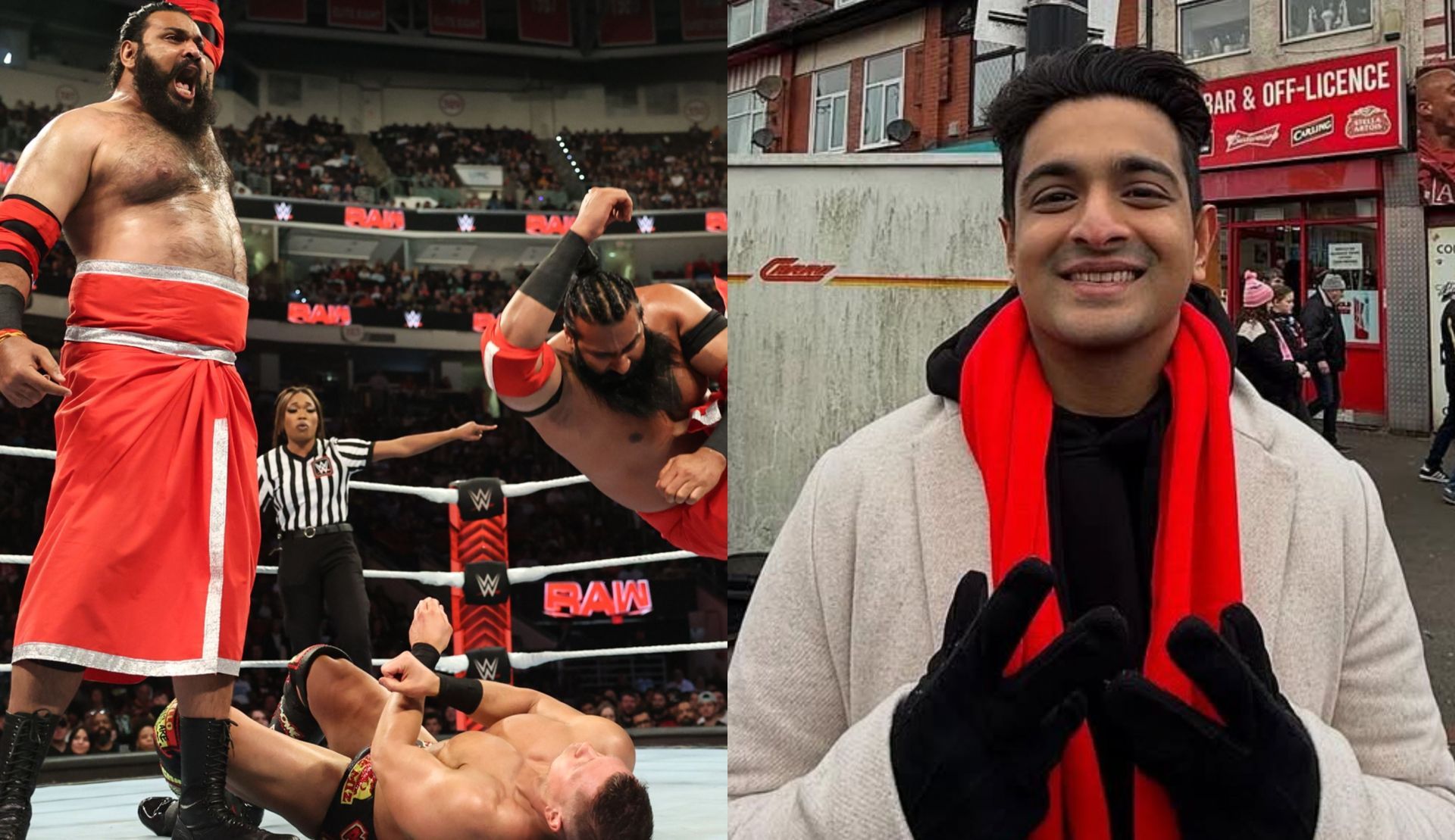 सांगा इस भारतीय यूट्यूबर से खुश नहीं हैं (Photo: WWE.com &amp; Ranveer Allahbadia Instagram)