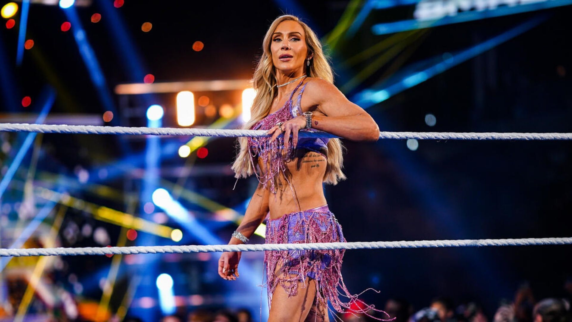 Charlotte Flair at a WWE event (Image via WWE.com)