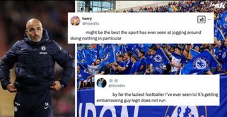 “Laziest footballer I’ve ever seen”, “Jogging around doing nothing” - Fans slam 27-year-old Chelsea star after FA Cup exit to Brighton