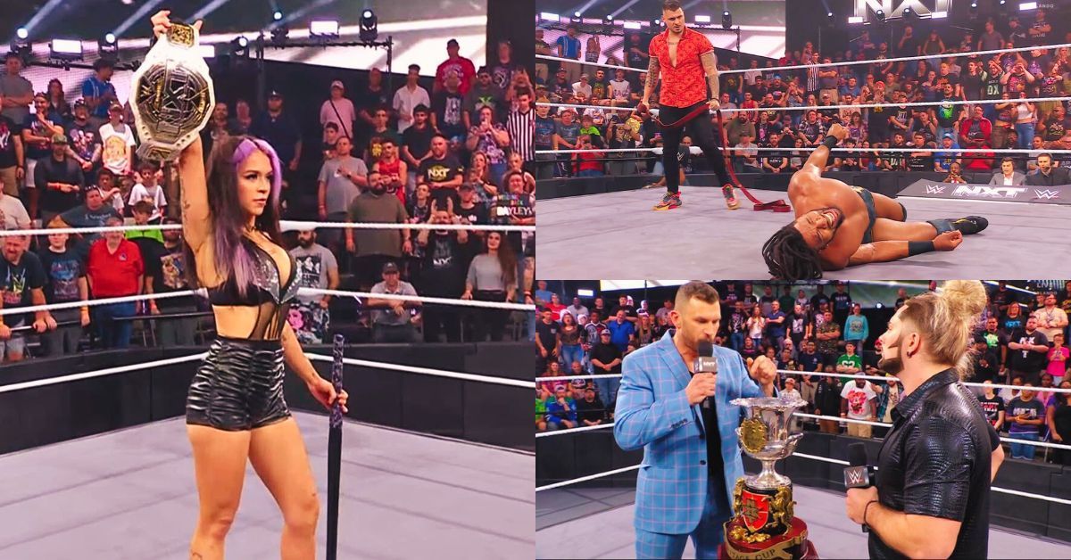 We got some action packed matches and great promos tonight on the WWE NXT before Vengeance Day! [Image credits: Screenshots from WWE NXT on Sony LIV]