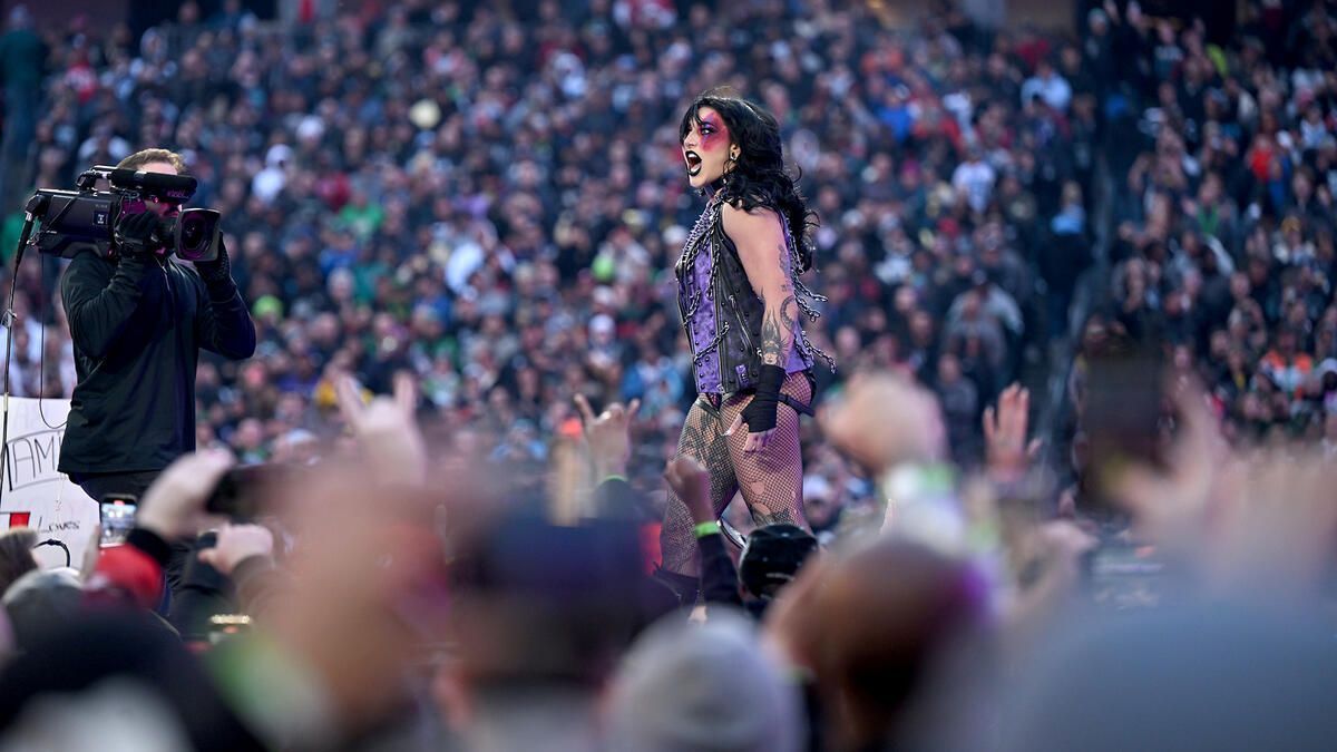 Rhea Ripley at WrestleMania 40! (image from WWE.com)