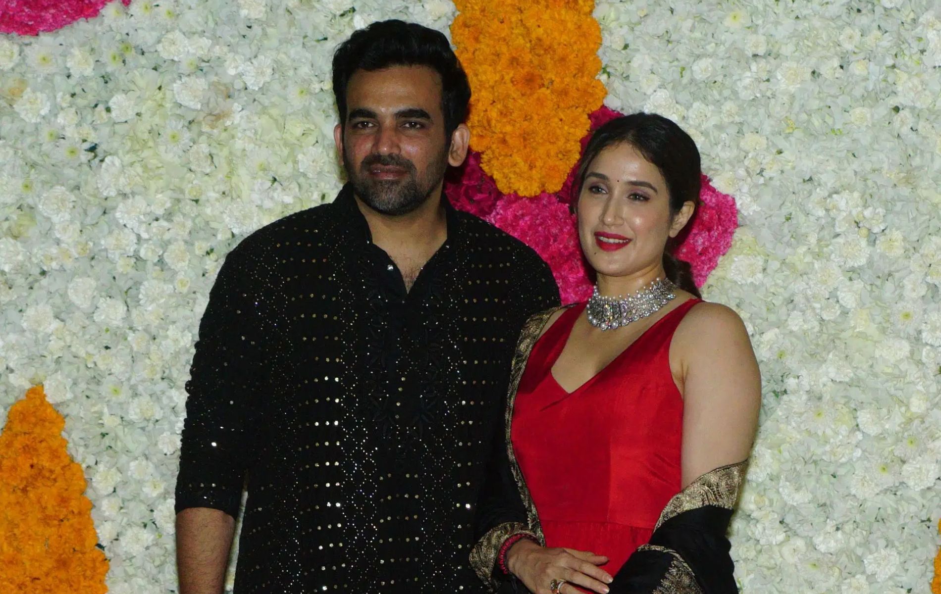 Zaheer Khan with his wife Sagarika Ghatge. (Pic: Getty Images). 