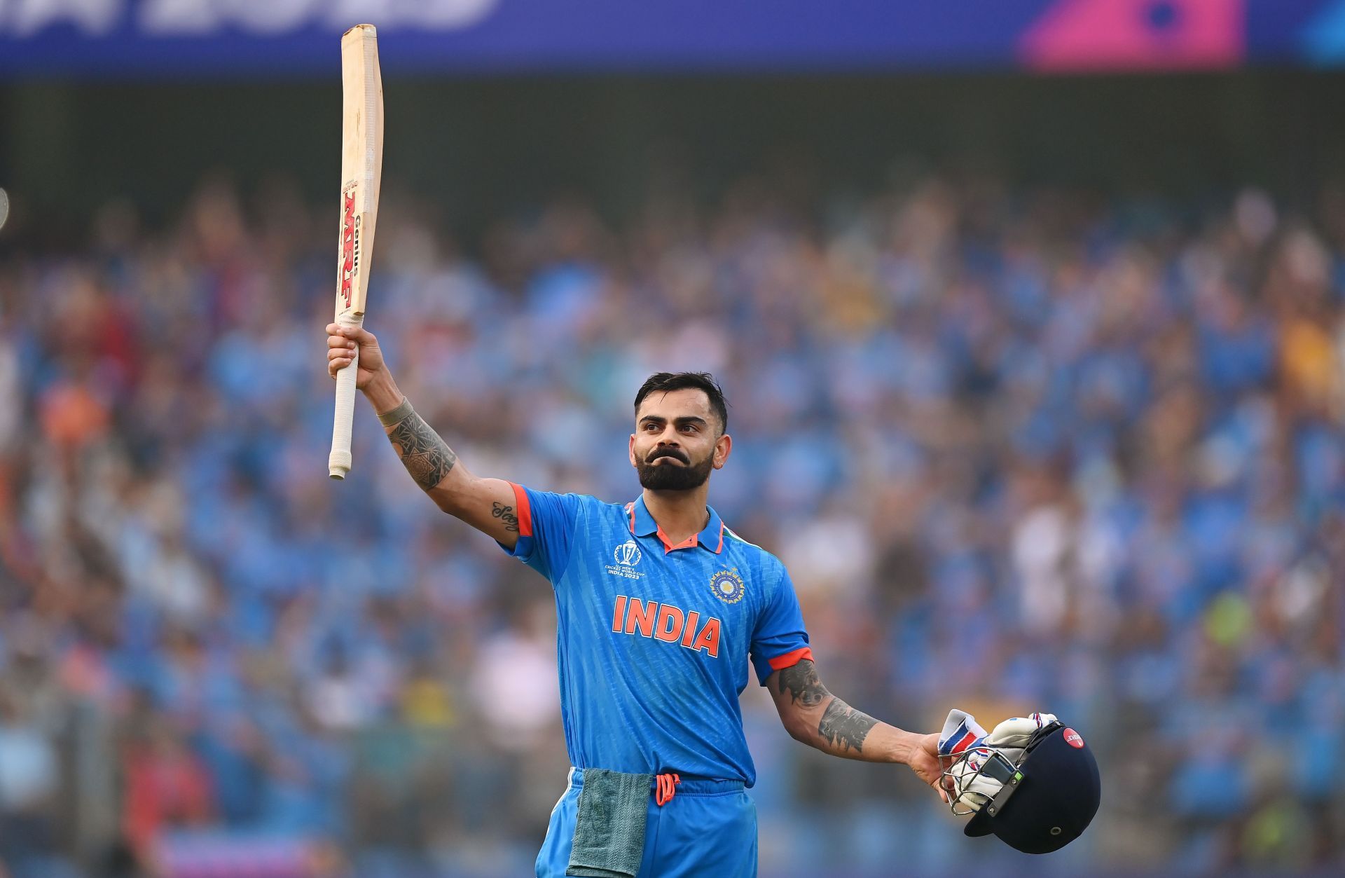 Virat Kohli was the highest run-getter in the 2023 ODI World Cup. [P/C: Getty]