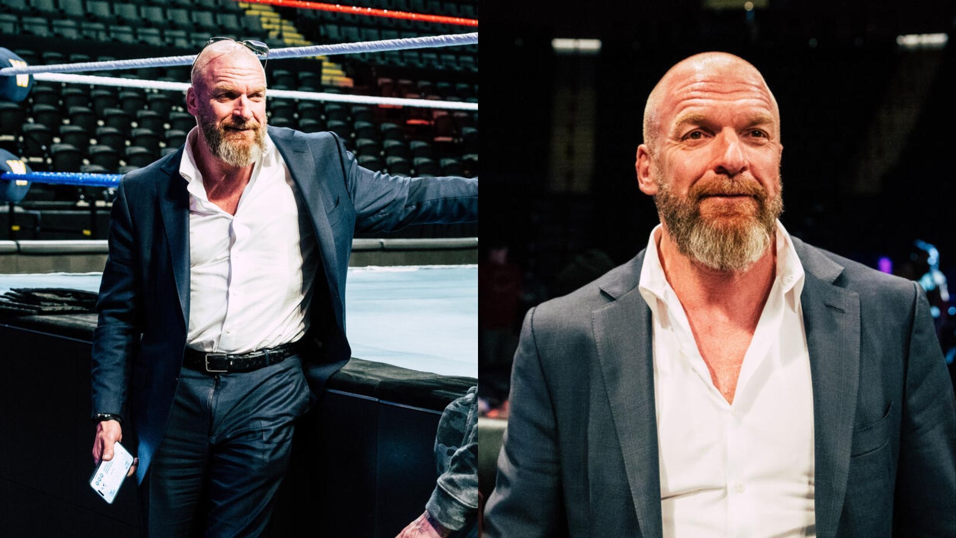 The Game Triple H backstage at a WWE event (Image via wwe.com)