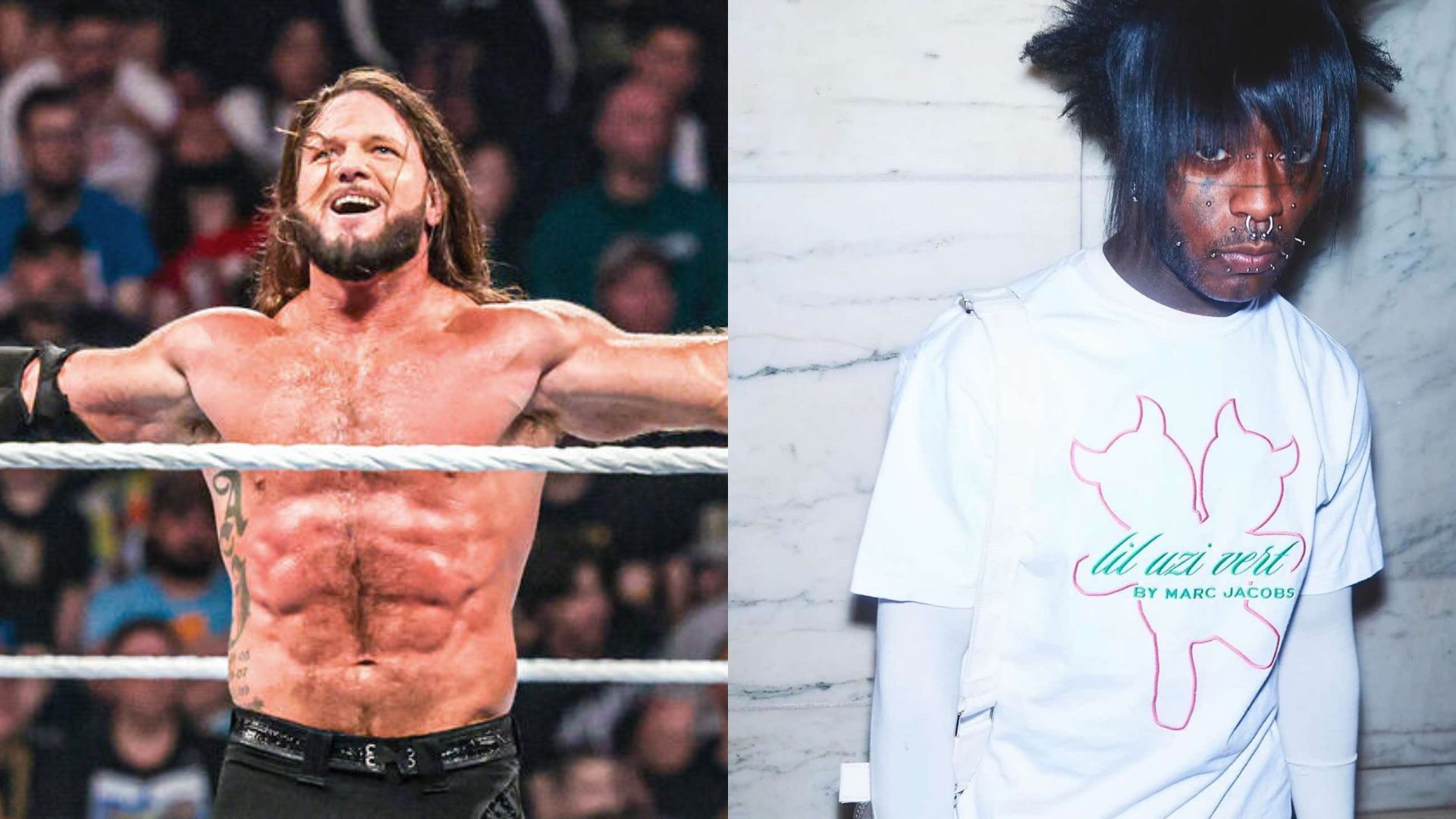 AJ Styles, Lil Uzi Vert (Image Credits: WWE.com and Lil Uzi Vert on Instagram)