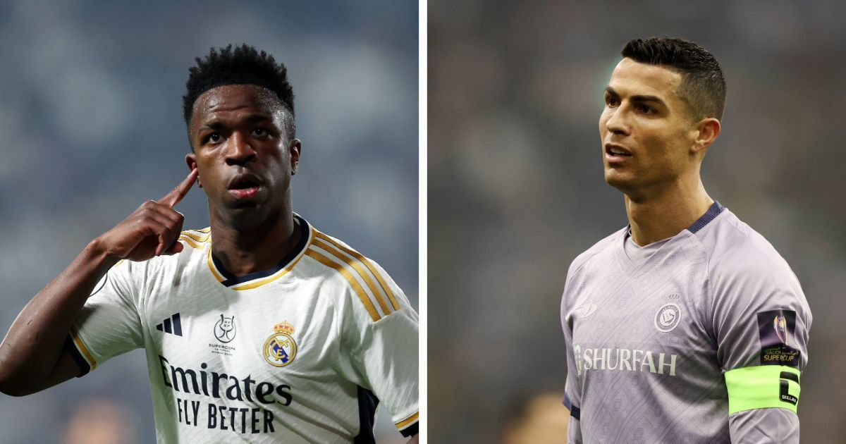 Vinicius Jr (left) &amp; Cristiano Ronaldo (right) - (Image: All images from Getty)