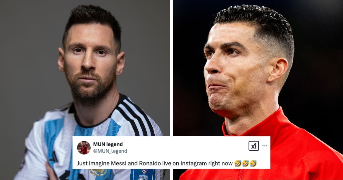 Lionel Messi (left) &amp; Cristiano Ronaldo (right) - (Image: Getty for both images, X/@MUN_legend)