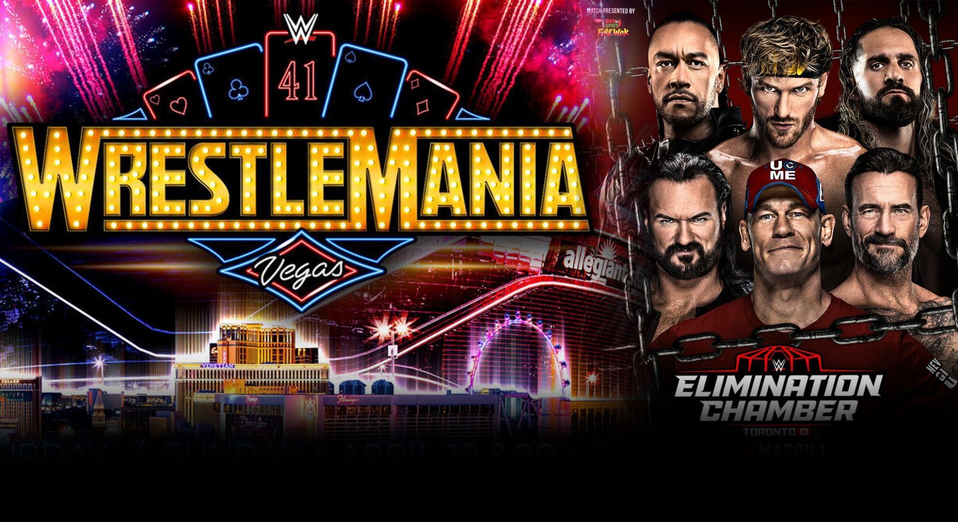 WrestleMania 41 will take place at the Allegiant Stadium [Image Credit:WWE.Com &amp; WWE Twitter X]