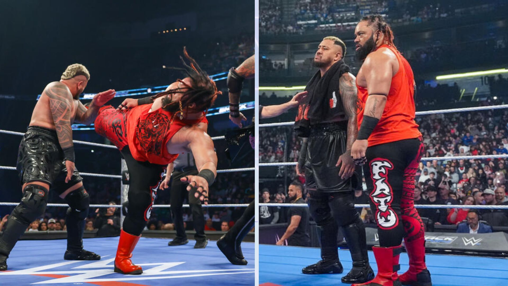 Jacob Fatu was added to The Bloodline by Solo Sikoa. [Images Source: WWE.com]