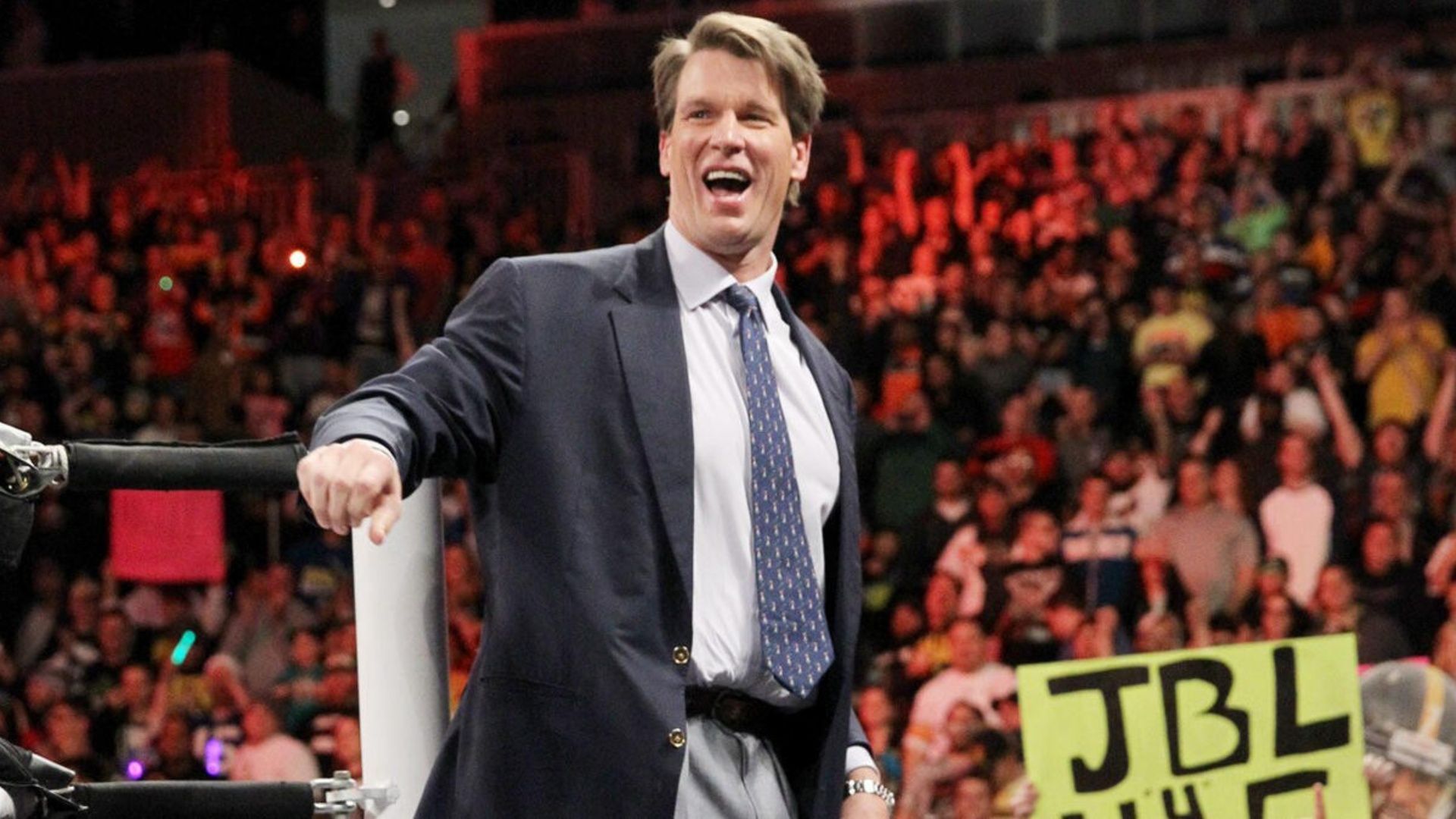 JBL makes his way to the ring for the 2014 Royal Rumble (Image via WWE.com).