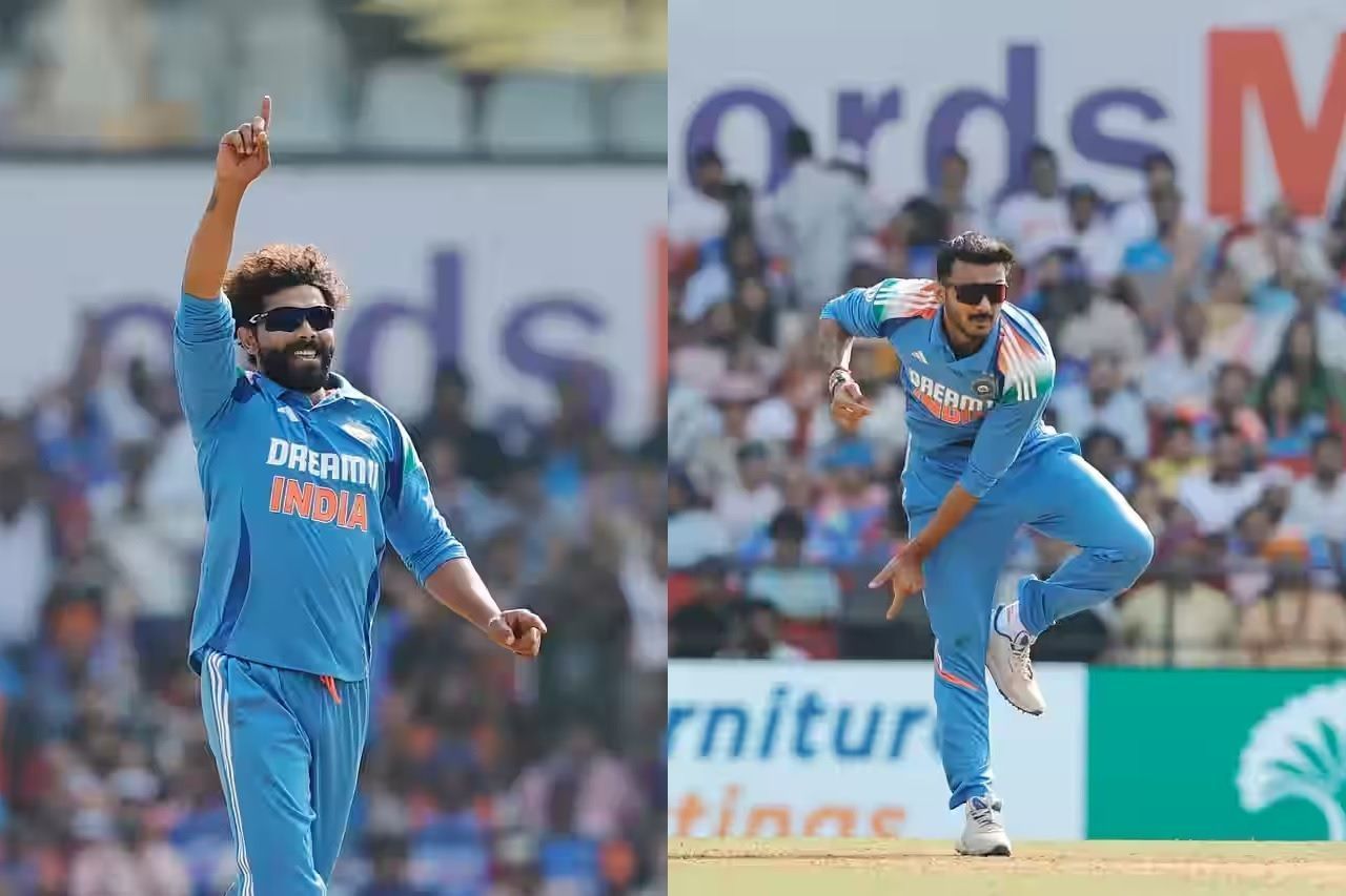 Ravindra Jadeja (left) and Axar Patel were part of India