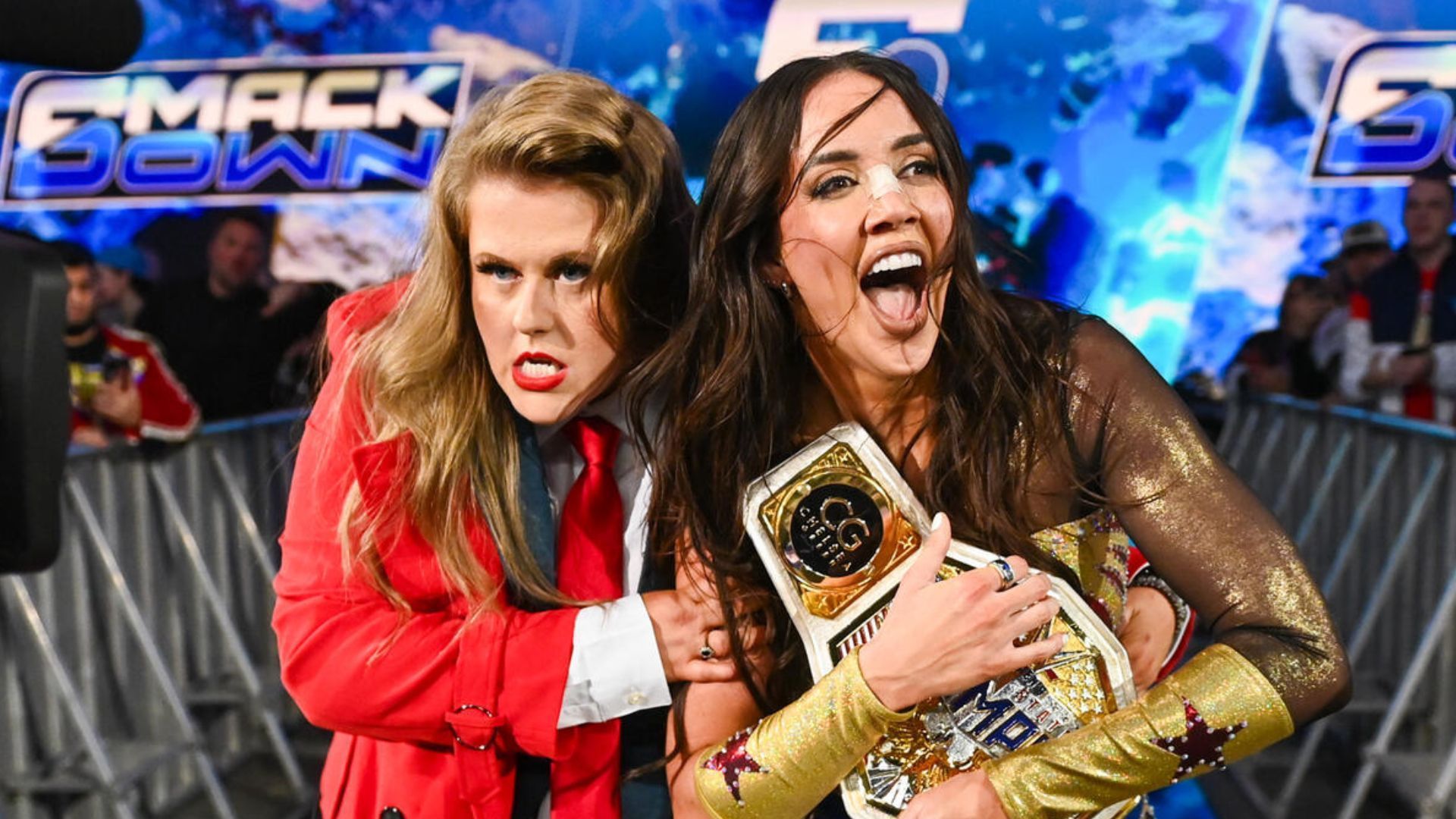 Piper Niven and Chelsea Green on SmackDonw! [Image credit: WWE.com]