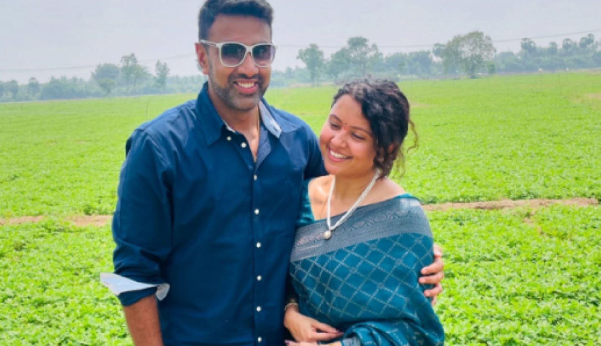 R Ashwin with his wife. (Image: Instagram/RAshwin)