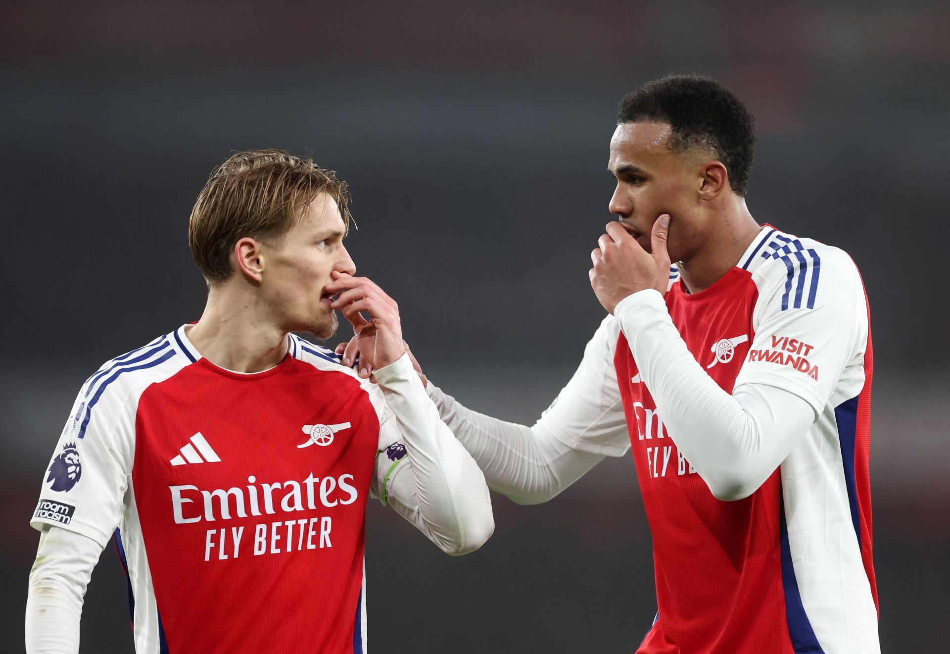 Odegaard and Gabriel (L to R) - Source: Getty