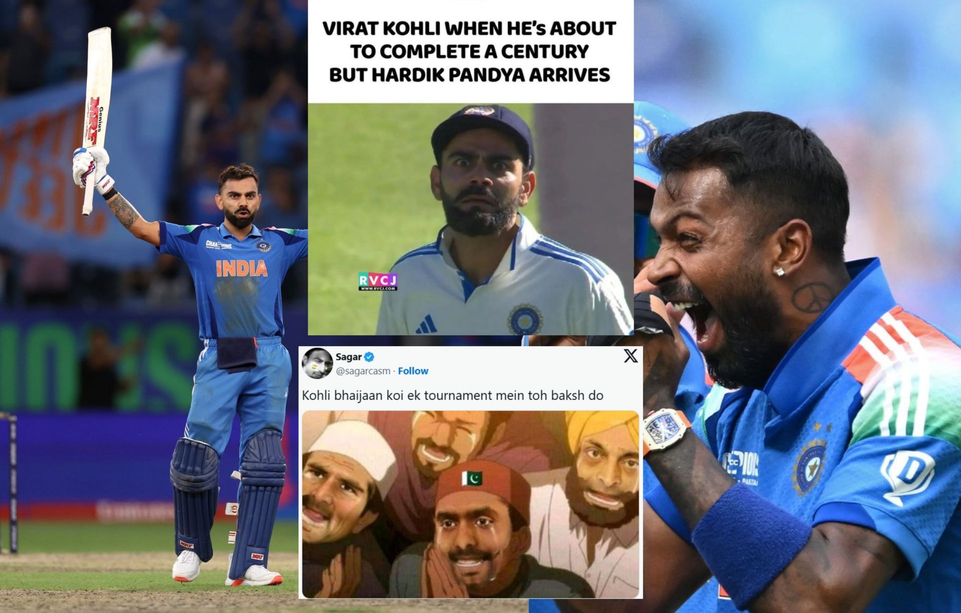 Fans share memes after Kohli