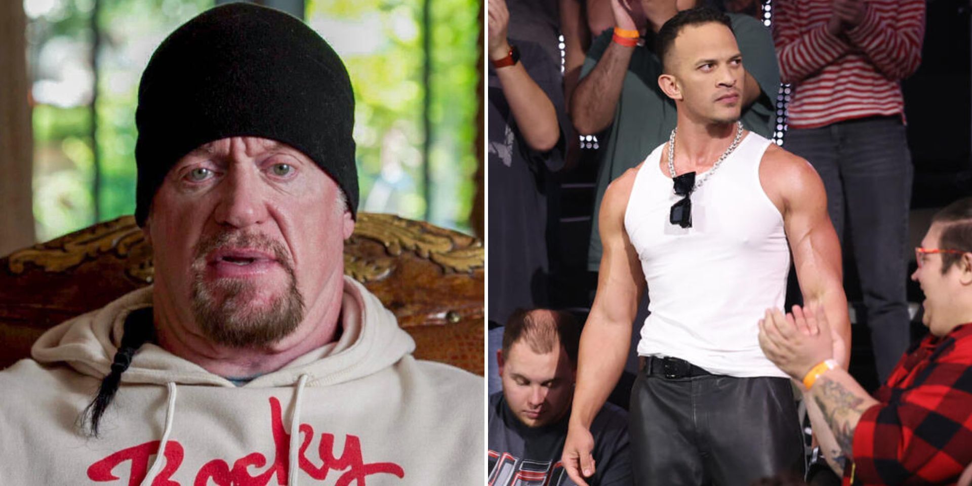 The Undertaker and Ricky Starks (Images via WWE.com)